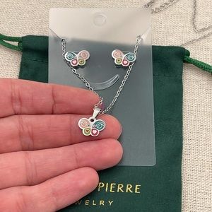 Stainless steel girls butterfly set